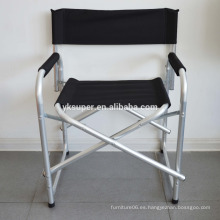 Silla de playa plegable con apoyabrazos, Silla de camping, Silla de director